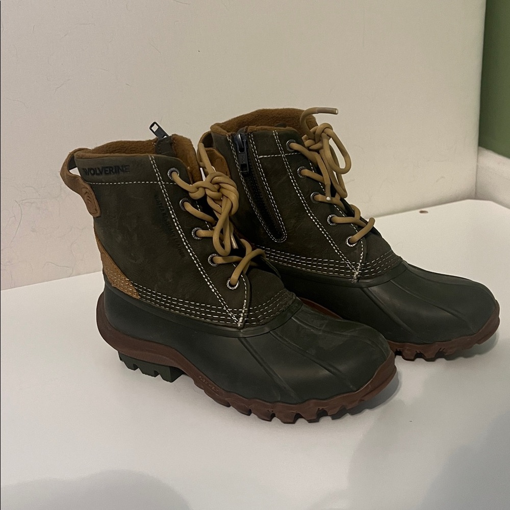 Wolverine Olive Torrent Waterproof Duck Work Boot